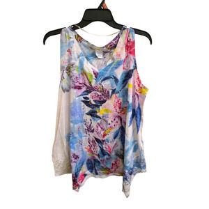 Good L floral Time and Tru Tank Top